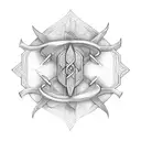 ukrainian trident tattoo design idea