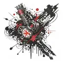 Evil tattoo design idea