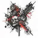 Evil tattoo design idea