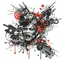 Evil tattoo design idea