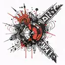 Evil tattoo design idea