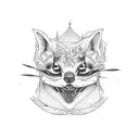 open stitches tattoo design idea