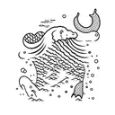 cute lake noch monster  tattoo design idea