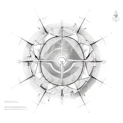 clean energy diagram tattoo design idea