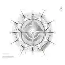 clean energy diagram tattoo design idea