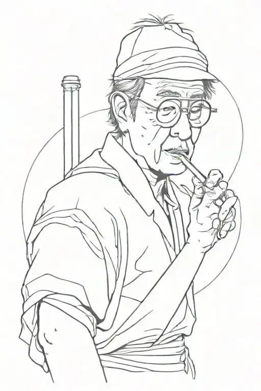 Akira Kurosawa tattoo design idea