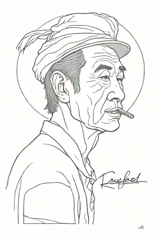 Akira Kurosawa movies tattoo design idea