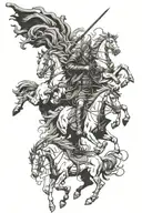 4 horsemen of the apocalypse tattoo design idea