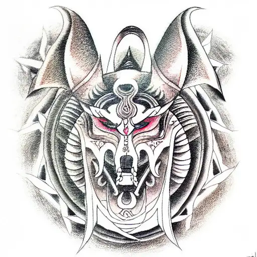 Anubis tattoo design idea