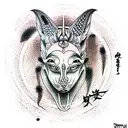 Anubis tattoo design idea