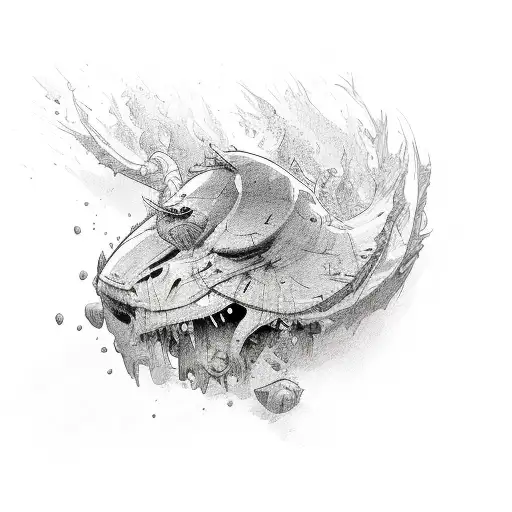 staying strong and moving through rough patches in life tattoo design idea