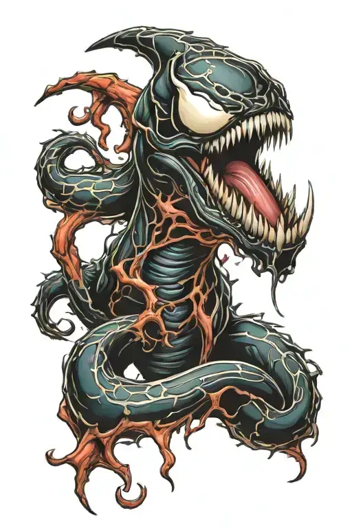 Venom Symbol tattoo design idea