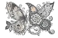 333 semicolon tattoo design idea