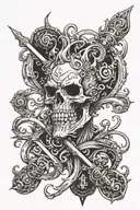 Hades Sceptor tattoo design idea