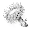 dill flower tattoo design idea