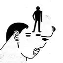overthinker men tattoo design idea