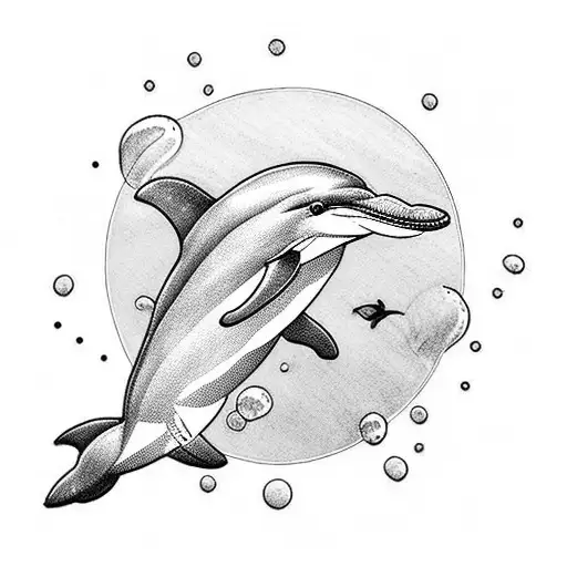 Dolphin tattoo design idea