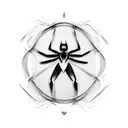 spiderman pose tattoo design idea