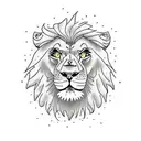lion roar angry tattoo design idea