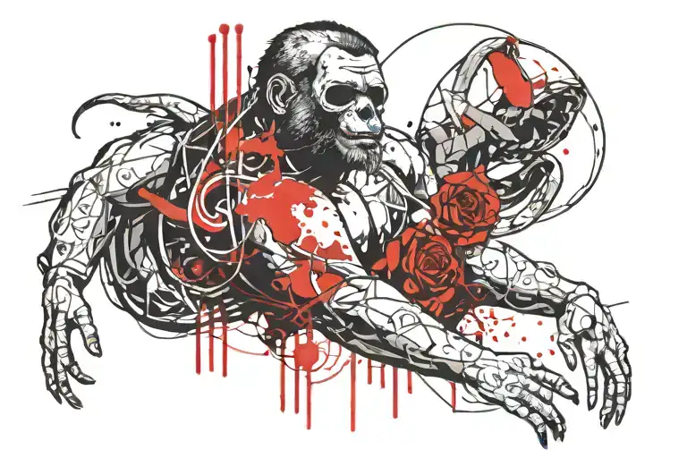 pride, greed, wrath, envy, lust, gluttony and sloth tattoo design idea