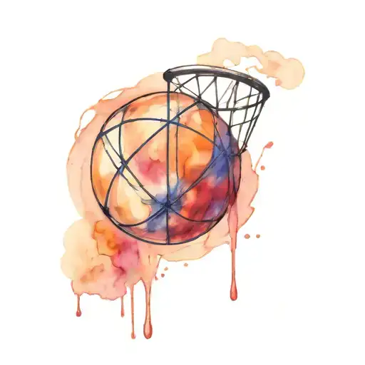 semicolon basket ball ballpen tattoo design idea