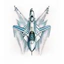 f16 jet tattoo design idea