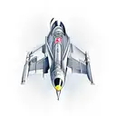 f16 jet tattoo design idea