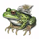cook a frog tattoo design idea