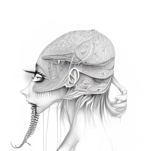 eating disorder anorexia no people tattoo design idea