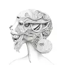 eating disorder anorexia no people tattoo design idea