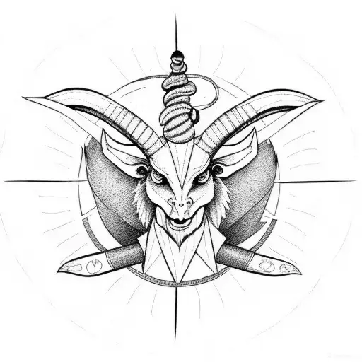 Baphomet tattoo design idea