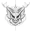 Baphomet tattoo design idea
