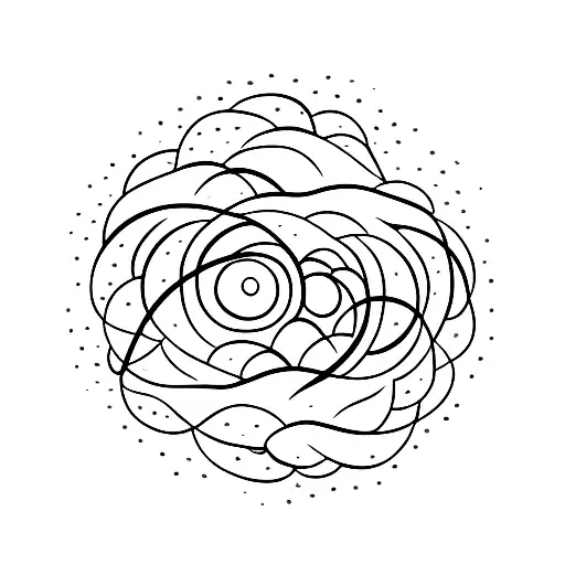 ocean wave within a circle of the words "this too shall pass" tattoo design idea