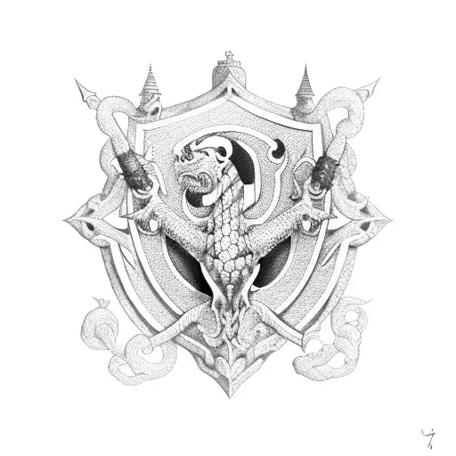 são jorge with number 7 tattoo design idea