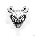 michigan wolverine tattoo design idea