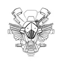 car engins tattoo design idea