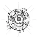 car engins tattoo design idea