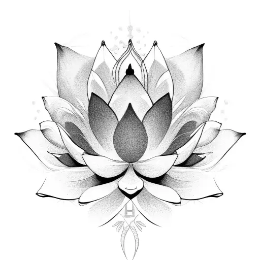 Lotus Flower tattoo design idea