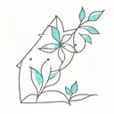 Cyan tattoo design idea