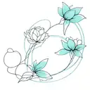 Cyan tattoo design idea