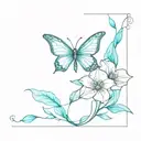 Cyan tattoo design idea