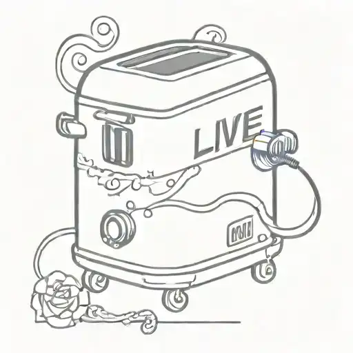 live laugh toaster bath  tattoo design idea