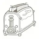 live laugh toaster bath  tattoo design idea