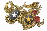 usmc enlisted ega tattoo design idea