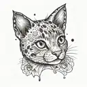 freckles on a cute face tattoo design idea