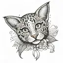 freckles on a cute face tattoo design idea