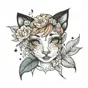 freckles on a cute face tattoo design idea