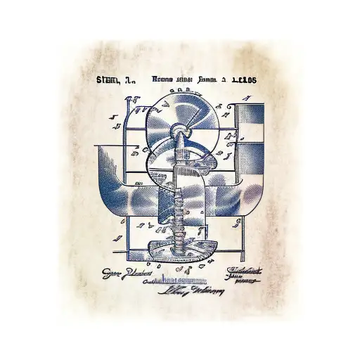 roller coaster patent tattoo design idea