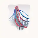 roller coaster tattoo design idea