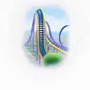 roller coaster tattoo design idea